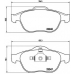 P 68 040 BREMBO Комплект тормозных колодок, дисковый тормоз