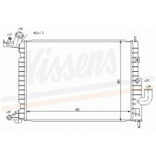 63081 NISSENS Радиатор, охлаждение двигателя