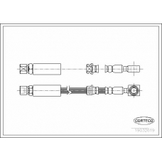 19032619 CORTECO Тормозной шланг