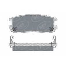 SP 248 PR SCT Комплект тормозных колодок, дисковый тормоз