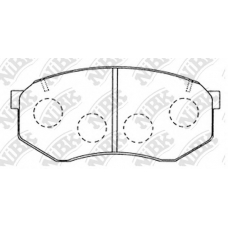 PN1246 NiBK Комплект тормозных колодок, дисковый тормоз