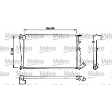 810836 VALEO Радиатор, охлаждение двигателя