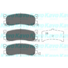 KBP-4543 KAVO PARTS Комплект тормозных колодок, дисковый тормоз