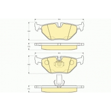 6112652 GIRLING Комплект тормозных колодок, дисковый тормоз