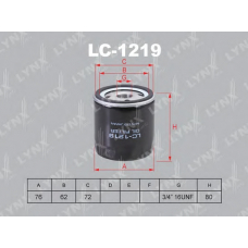 LC1219 LYNX Фильтр масляный