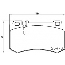 8DB 355 010-291 HELLA PAGID Комплект тормозных колодок, дисковый тормоз