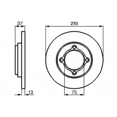 0 986 478 429 BOSCH Тормозной диск