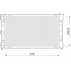 350213270000 MAGNETI MARELLI Радиатор, охлаждение двигателя
