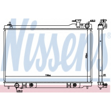 68119 NISSENS Радиатор, охлаждение двигателя