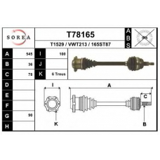 T78165 EAI Приводной вал