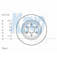 BR-6799 KAVO PARTS Тормозной диск