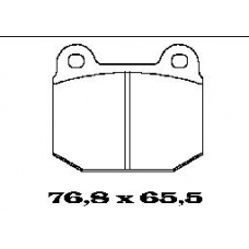 BL1057A1 FTE Комплект тормозных колодок, дисковый тормоз