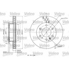 187141 VALEO Тормозной диск