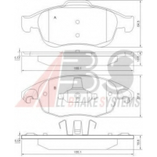 P 61 083 ABS Комплект тормозных колодок, дисковый тормоз