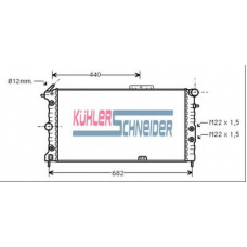 0611901 KUHLER SCHNEIDER Радиатор, охлаждение двигател