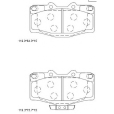 KD2385 ASIMCO Комплект тормозных колодок, дисковый тормоз