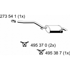 290166 ERNST Глушитель выхлопных газов конечный