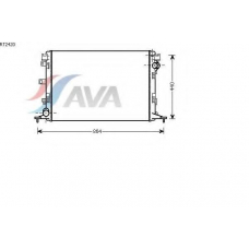 RT2420 AVA Радиатор, охлаждение двигателя