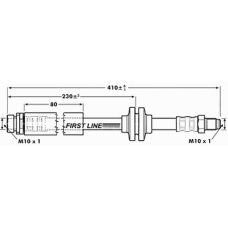 FBH7293 FIRST LINE Тормозной шланг