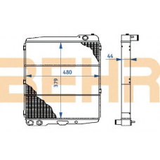 2110249 BEHR Radiator