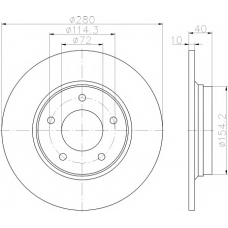 8DD 355 115-831 HELLA PAGID Тормозной диск