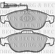 BBP2160 BORG & BECK Комплект тормозных колодок, дисковый тормоз