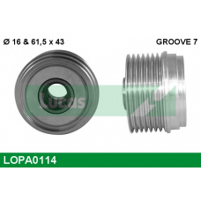 LOPA0114 TRW Механизм свободного хода генератора