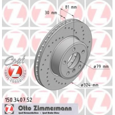 150.3407.52 ZIMMERMANN Тормозной диск