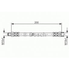 1 987 481 092 BOSCH Тормозной шланг