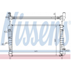 62025A NISSENS Радиатор, охлаждение двигателя