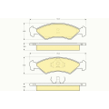 6103112 GIRLING Комплект тормозных колодок, дисковый тормоз