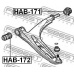 HAB-171 FEBEST Подвеска, рычаг независимой подвески колеса