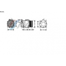 PEK306 AVA Компрессор, кондиционер