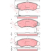 GDB3215 TRW Комплект тормозных колодок, дисковый тормоз