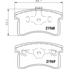 8DB 355 016-971 HELLA Комплект тормозных колодок, дисковый тормоз