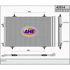 43514 AHE Конденсатор, кондиционер