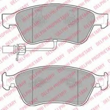 LP2072 DELPHI Комплект тормозных колодок, дисковый тормоз