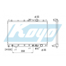 PA030358 KOYO P-tank corrugate-fin ass'y