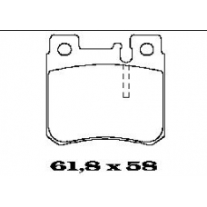 BL1263A2 FTE Комплект тормозных колодок, дисковый тормоз