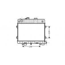 BW2032 AVA Радиатор, охлаждение двигателя