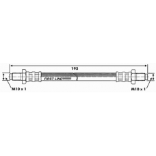 FBH6446 FIRST LINE Тормозной шланг