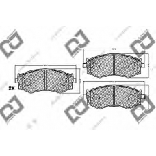 BP1201 DJ PARTS Комплект тормозных колодок, дисковый тормоз