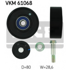 VKM 61068 SKF Паразитный / ведущий ролик, поликлиновой ремень