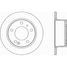 BDA1110.10 OPEN PARTS Тормозной диск