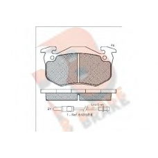 RB0723 R BRAKE Комплект тормозных колодок, дисковый тормоз