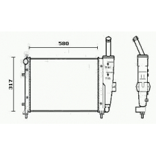 RM0619 EQUAL QUALITY Радиатор, охлаждение двигателя