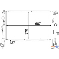 8MK 376 771-231 HELLA Радиатор, охлаждение двигателя