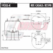 B2598 CASALS Кожух пневматической рессоры