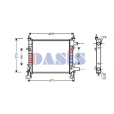 091300N AKS DASIS Радиатор, охлаждение двигателя