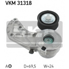 VKM 31318 SKF Натяжной ролик, поликлиновой  ремень